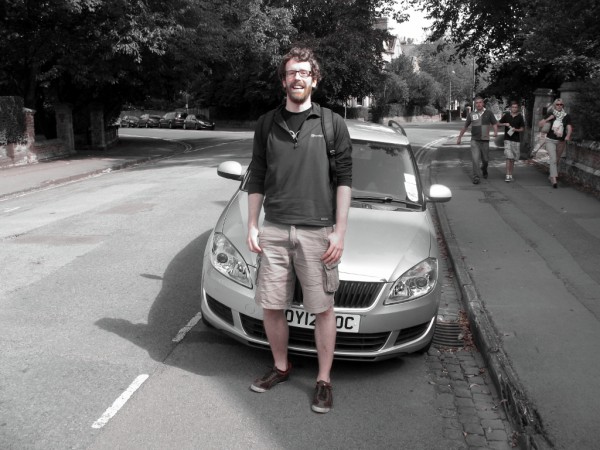 Colm after completing refresher course and motorway lesson